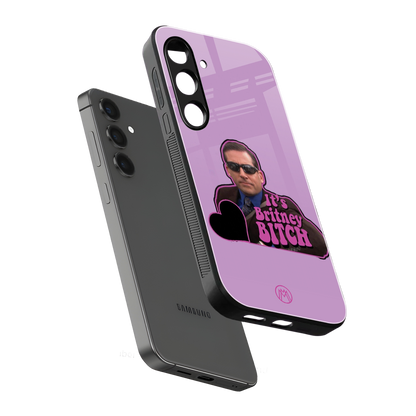 britney bitch back phone cover | glass case for samsung galaxy s24 fe