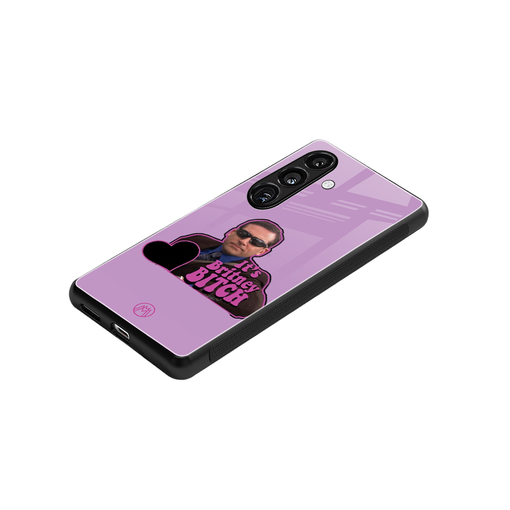 britney bitch back phone cover | glass case for samsung galaxy s23 plus