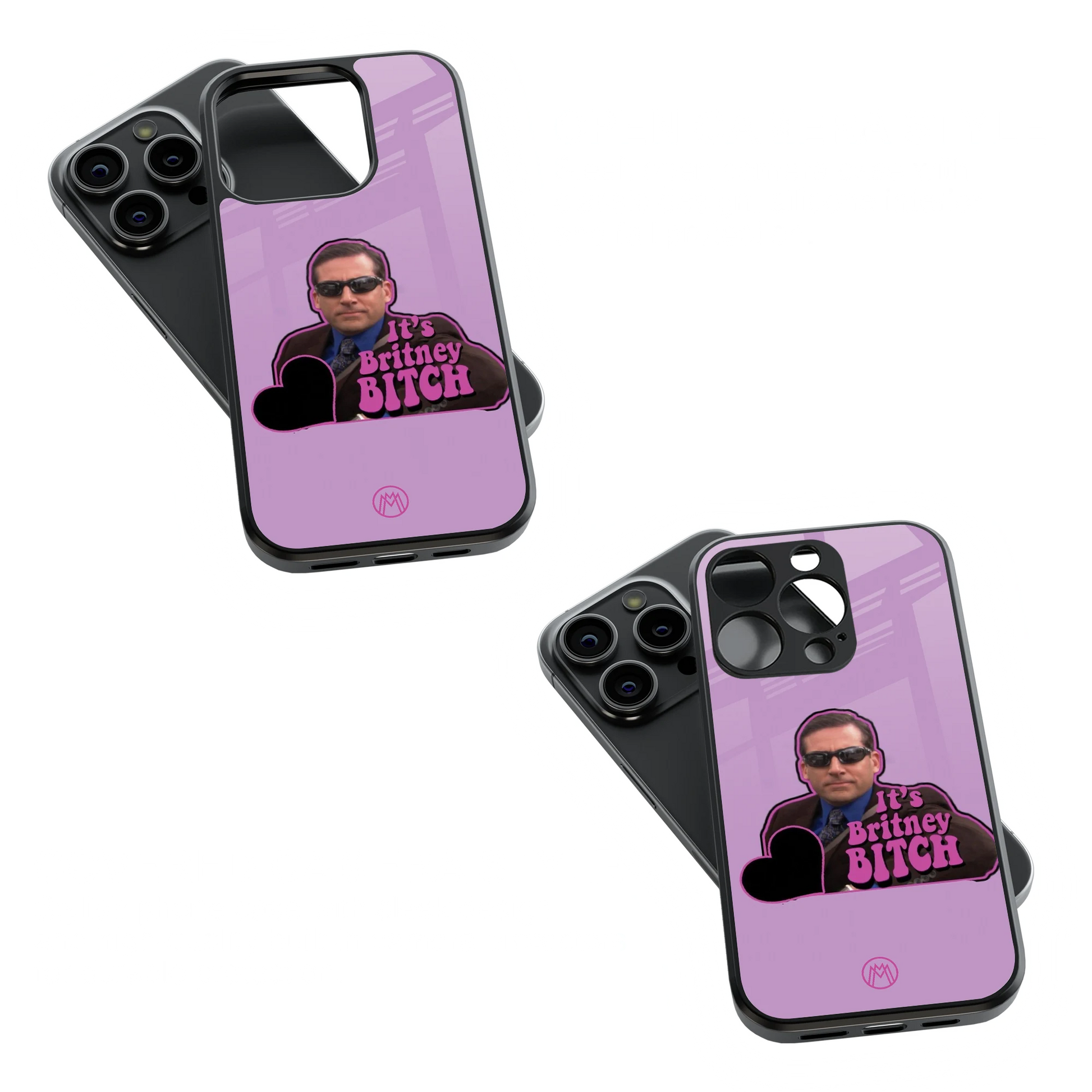 Trendy Glass Back Mobile Case for iPhone, Samsung, Redmi, OnePlus, Google Pixel, Motorola