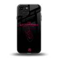 broken heart social club back phone cover | glass case for iphone 13 mini