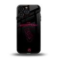 broken heart social club back phone cover | glass case for iphone 13 pro max
