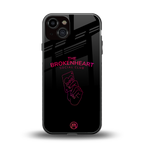 broken heart social club back phone cover | glass case for iphone 13