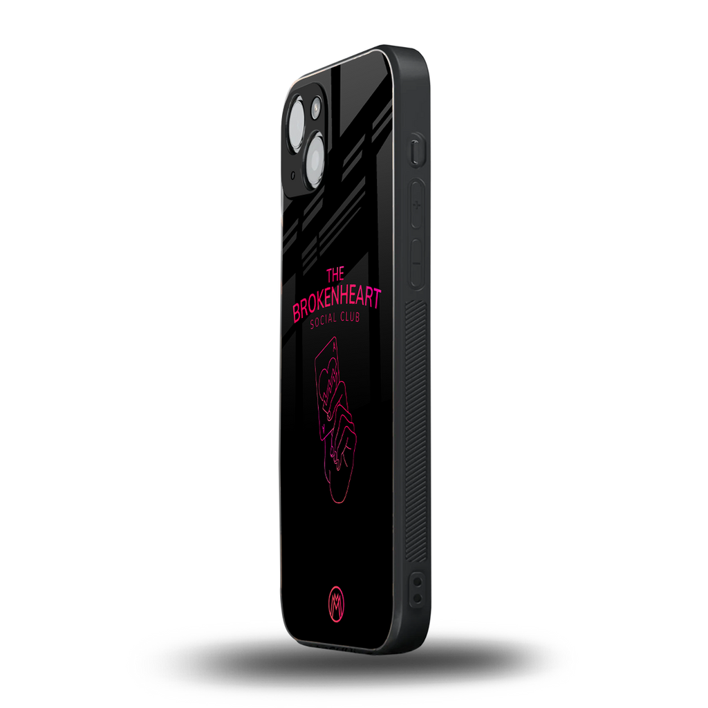 broken heart social club back phone cover | glass case for iphone 13