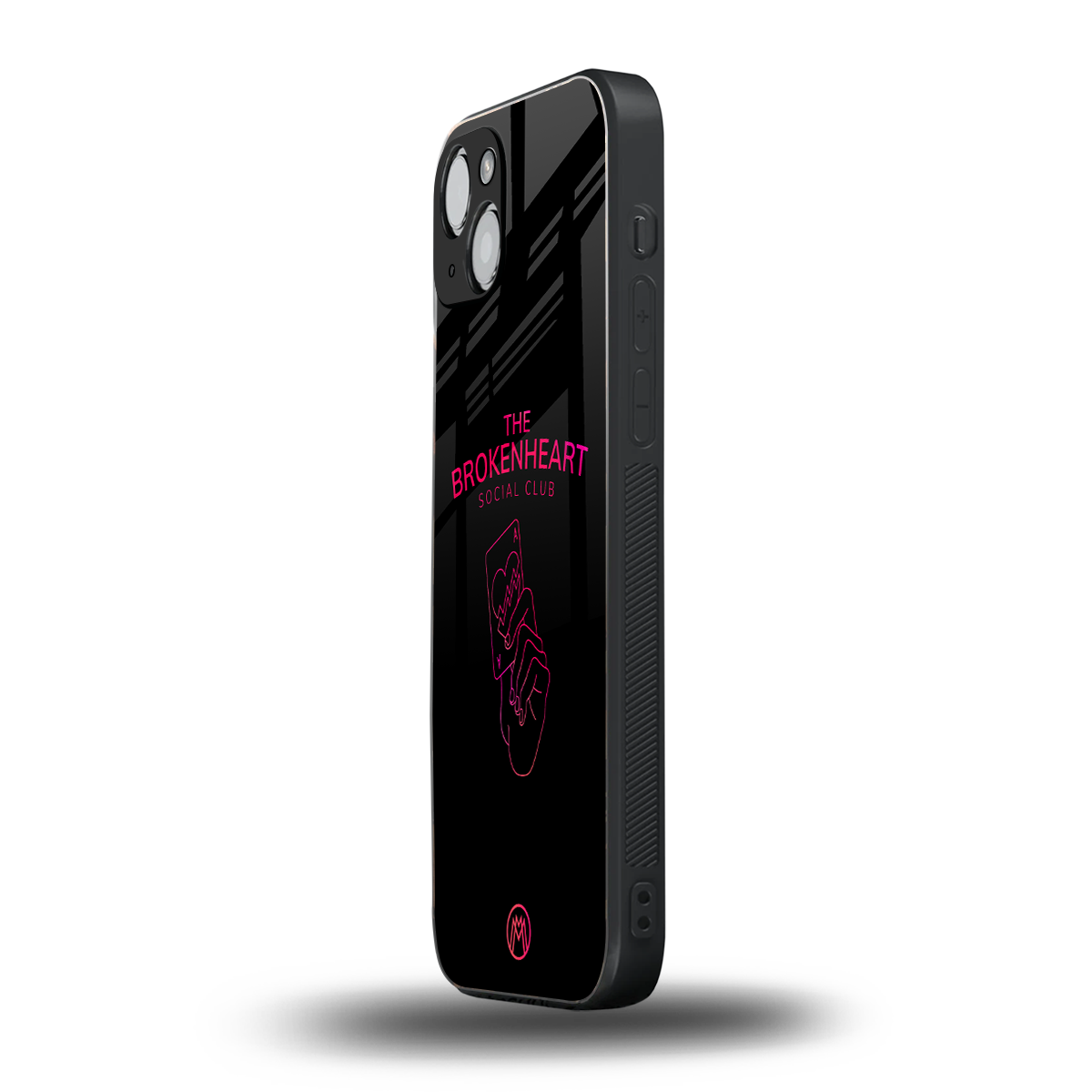 broken heart social club back phone cover | glass case for iphone 13