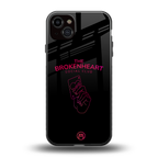broken heart social club back phone cover | glass case for iphone 14 plus