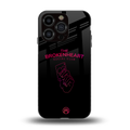 broken heart social club back phone cover | glass case for iphone 15 pro