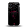 broken heart social club back phone cover | glass case for iphone 16 pro