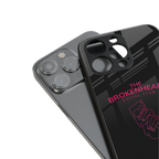broken heart social club back phone cover | glass case for iphone 16 plus