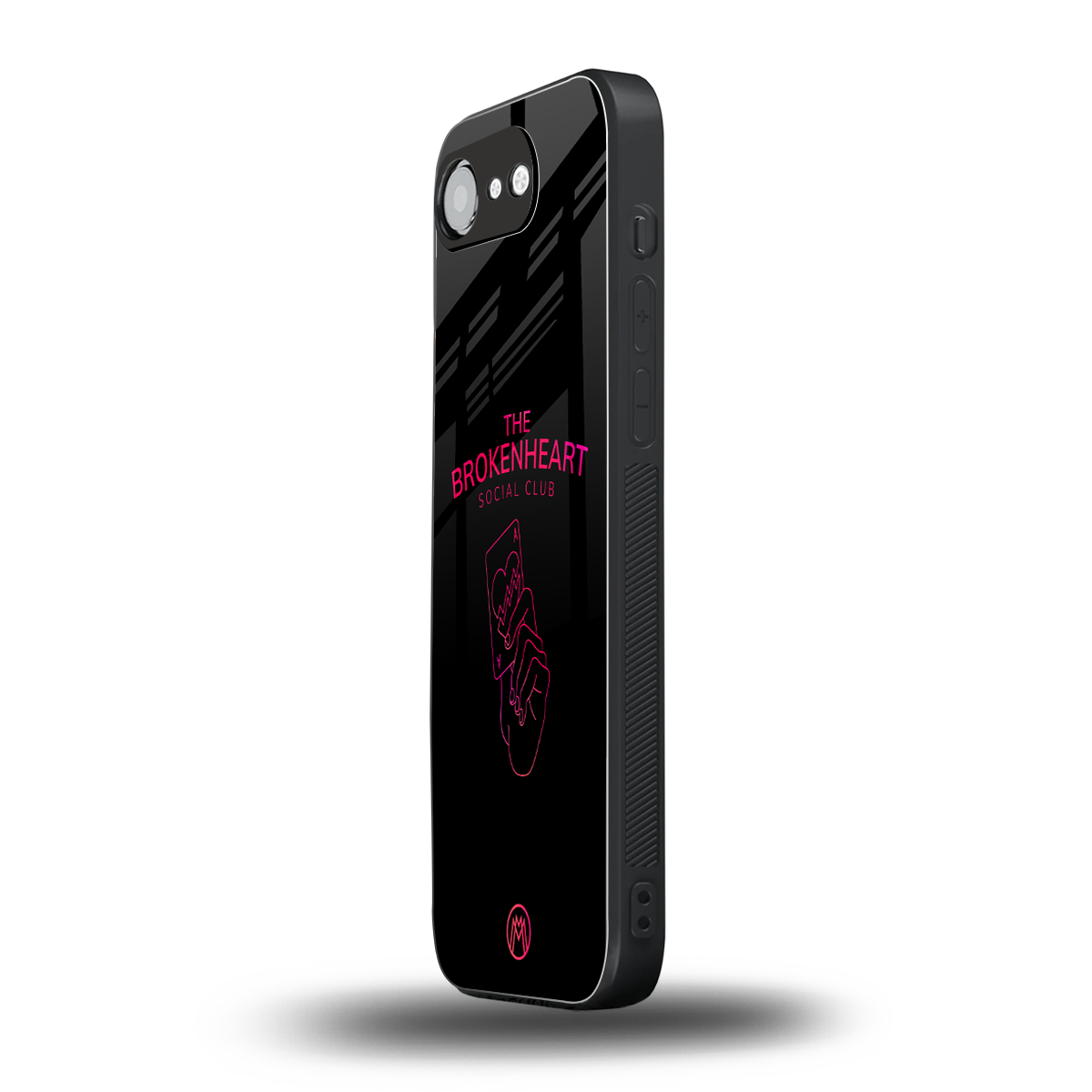 broken heart social club back phone cover | glass case for iphone 16e