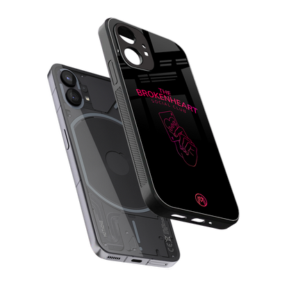 broken heart social club back phone cover | glass case for nothing phone 1
