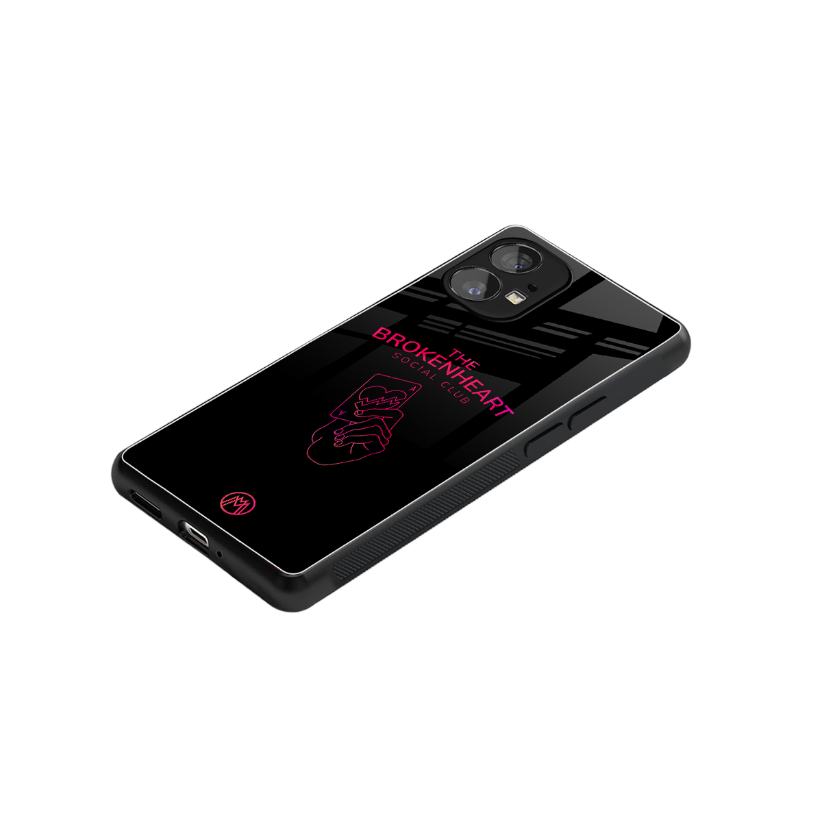 broken heart social club back phone cover | glass case for nothing phone 1