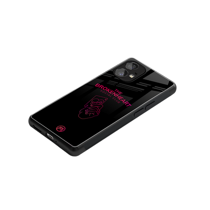 broken heart social club back phone cover | glass case for nothing phone 1