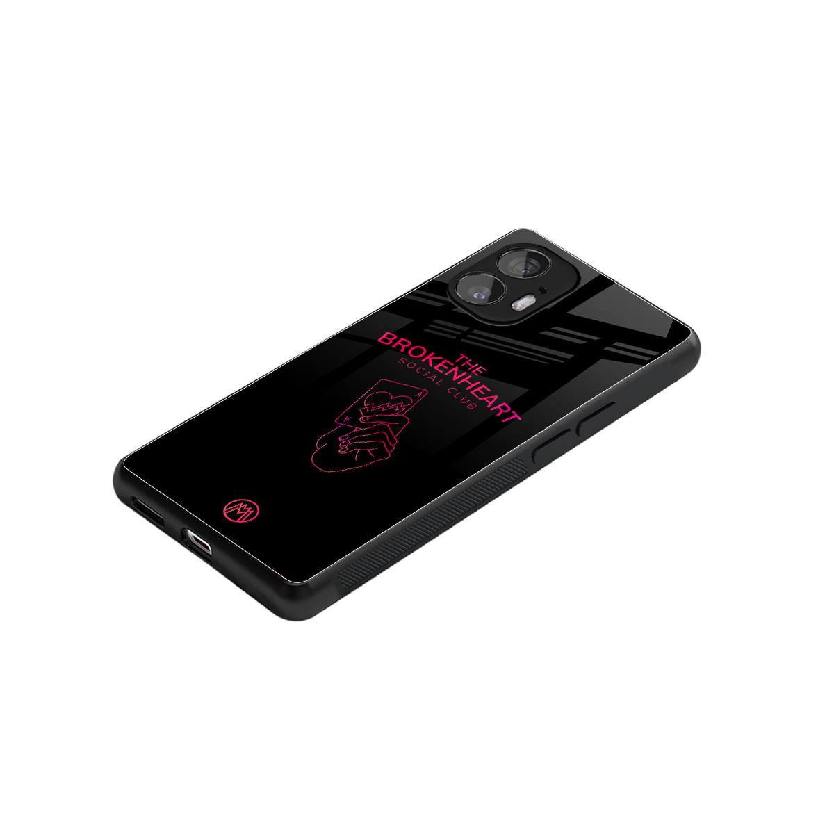 broken heart social club back phone cover | glass case for nothing phone 2