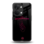 broken heart social club back phone cover | glass case for oneplus nord 3