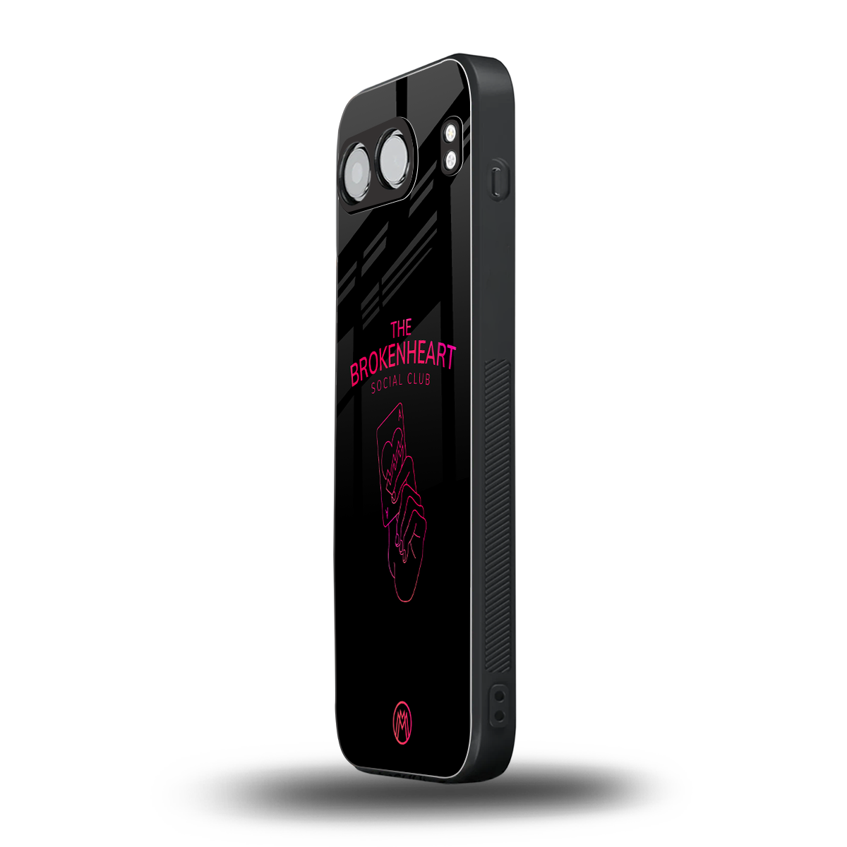 broken heart social club back phone cover | glass case for oneplus nord 4