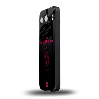 broken heart social club back phone cover | glass case for oneplus nord 4
