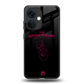 broken heart social club back phone cover | glass case for oneplus nord ce 3