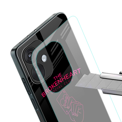 broken heart social club back phone cover | glass case for oneplus nord ce 3