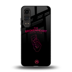 broken heart social club back phone cover | glass case for oneplus nord ce 4 lite