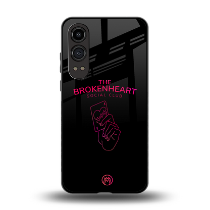 broken heart social club back phone cover | glass case for oneplus nord ce 4 lite