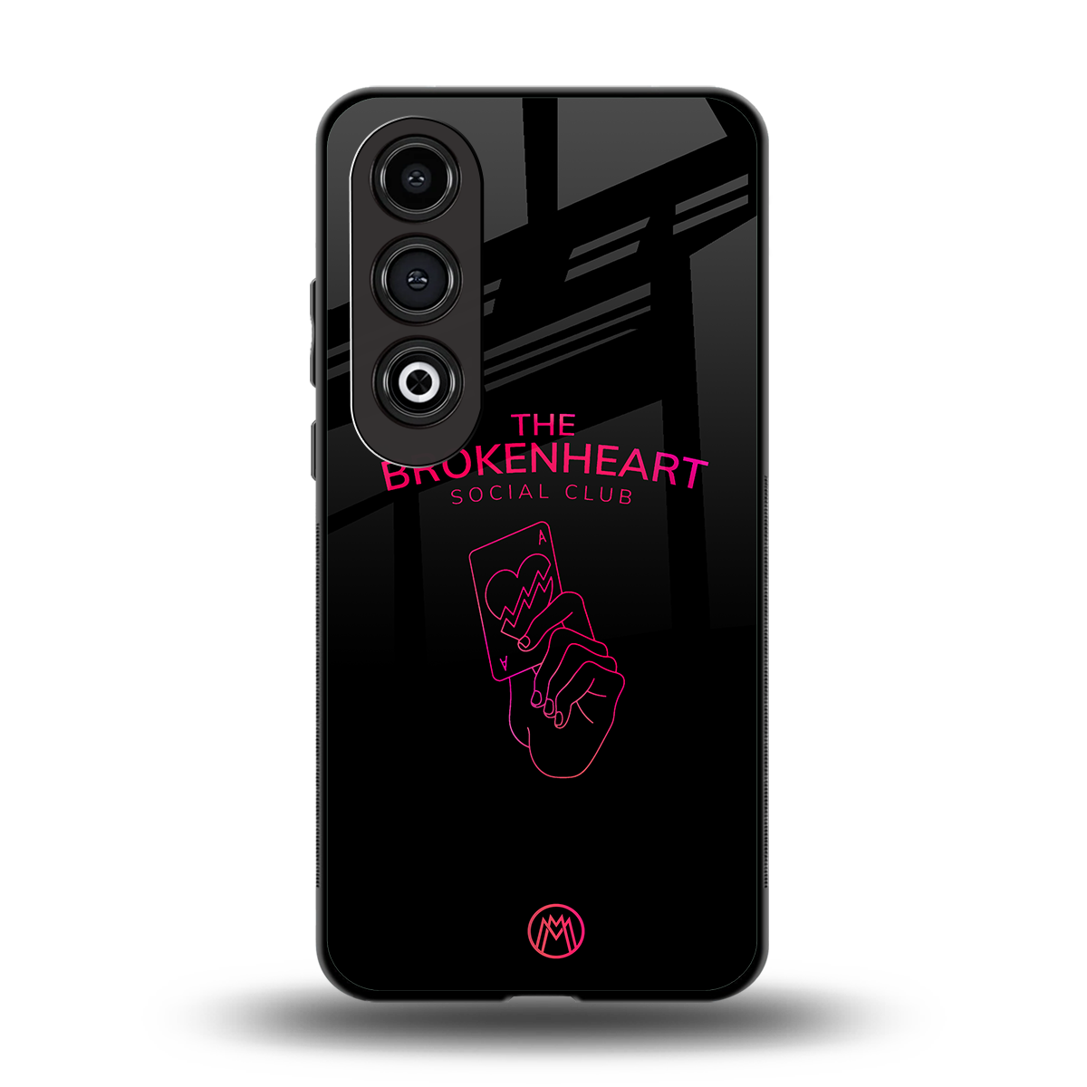 broken heart social club back phone cover | glass case for oneplus nord ce 4