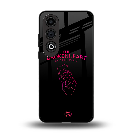 broken heart social club back phone cover | glass case for oneplus nord ce 4