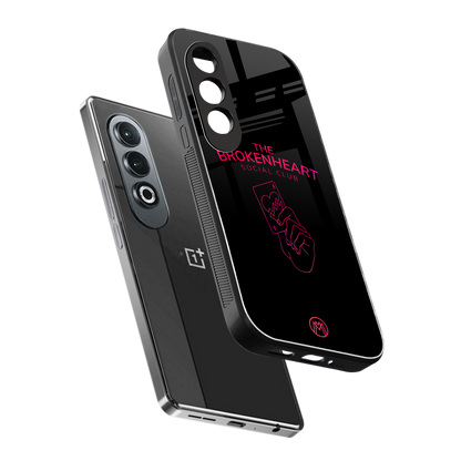 broken heart social club back phone cover | glass case for oneplus nord ce 4