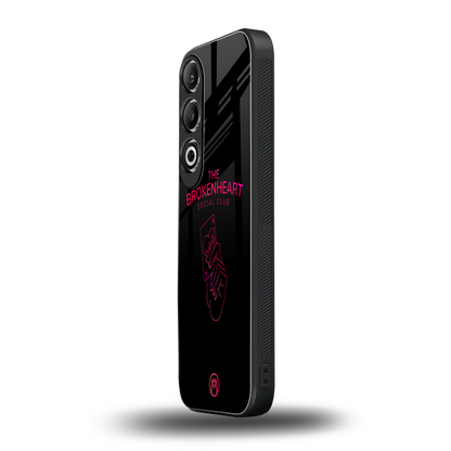 broken heart social club back phone cover | glass case for oneplus nord ce 4