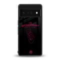 broken heart social club back phone cover | glass case for google pixel 6 pro