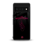 broken heart social club back phone cover | glass case for google pixel 6 pro