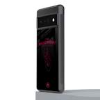broken heart social club back phone cover | glass case for google pixel 6 pro