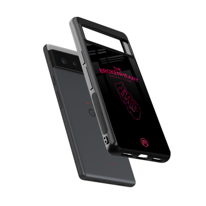 broken heart social club back phone cover | glass case for Google Pixel 6A