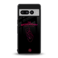 broken heart social club back phone cover | glass case for google pixel 7 pro