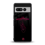 broken heart social club back phone cover | glass case for google pixel 7 pro