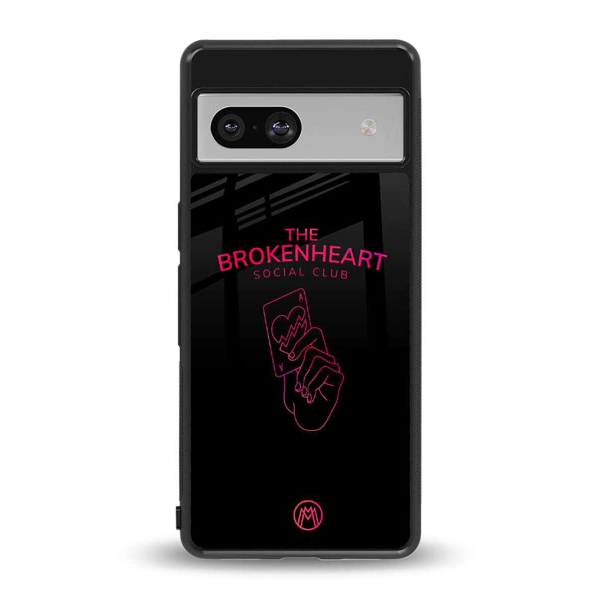 broken heart social club back phone cover | glass case for Google Pixel 7A