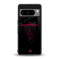 broken heart social club back phone cover | glass case for google pixel 8 pro