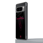 broken heart social club back phone cover | glass case for google pixel 8 pro