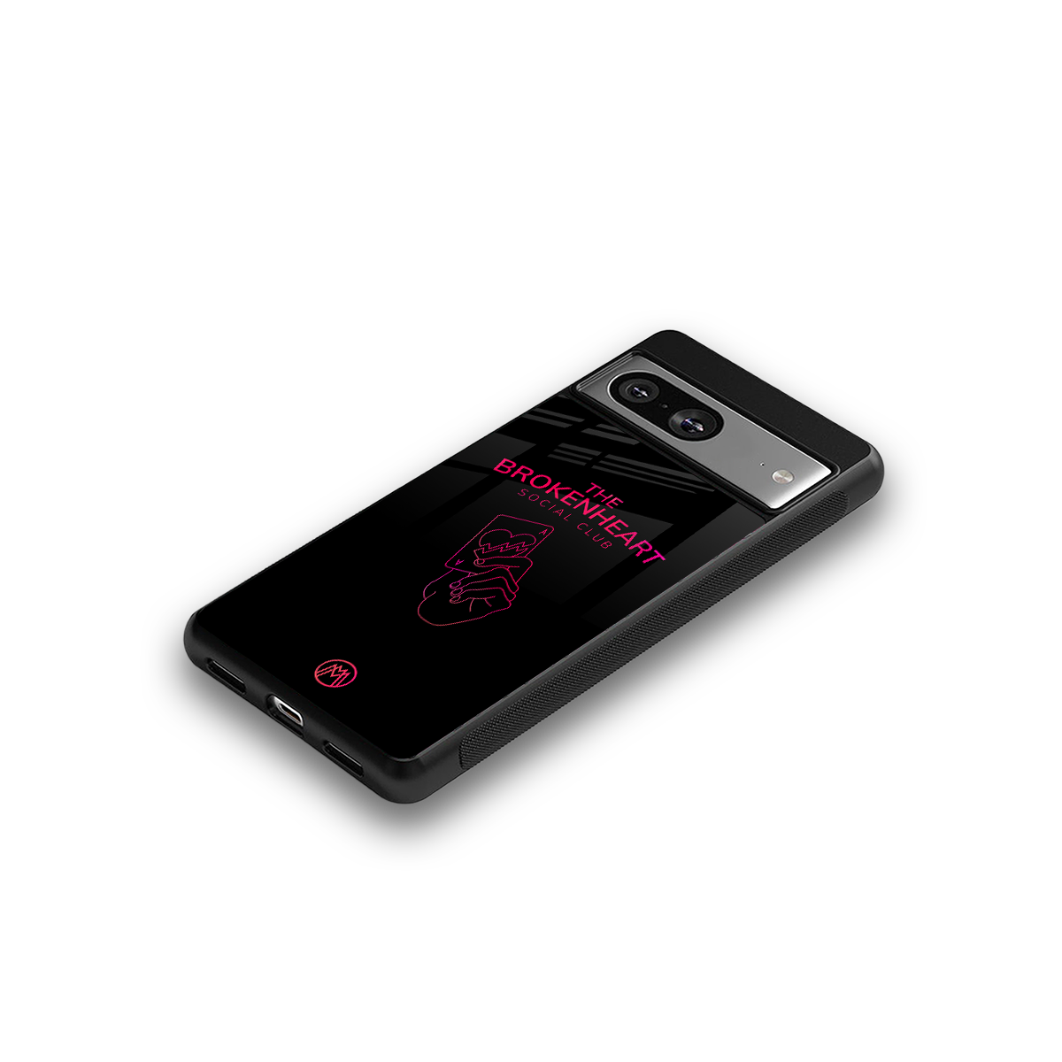 broken heart social club back phone cover | glass case for Google Pixel 8