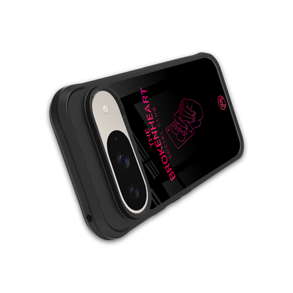 broken heart social club back phone cover | glass case for google pixel 9