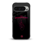broken heart social club back phone cover | glass case for google pixel 9 pro