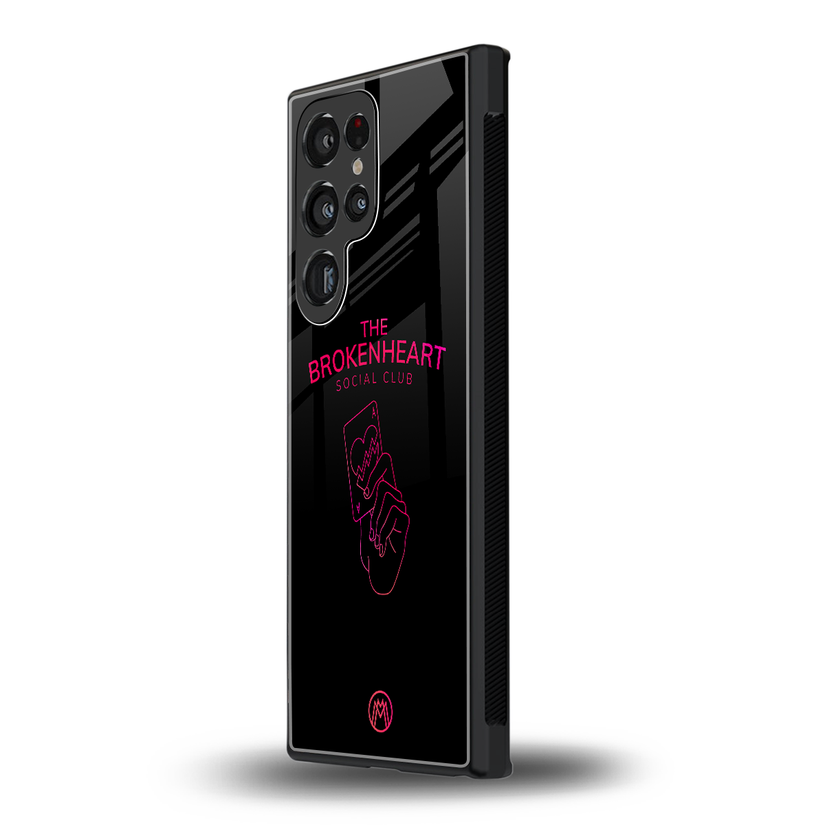 broken heart social club back phone cover | glass case for samsung galaxy s23 ultra