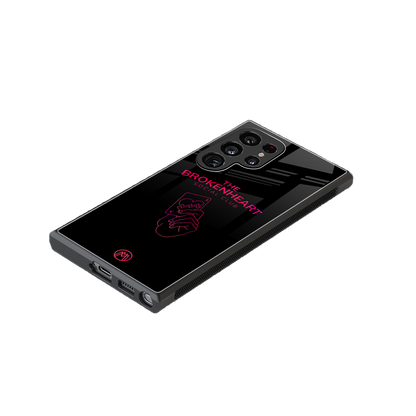 broken heart social club back phone cover | glass case for samsung galaxy s23 ultra