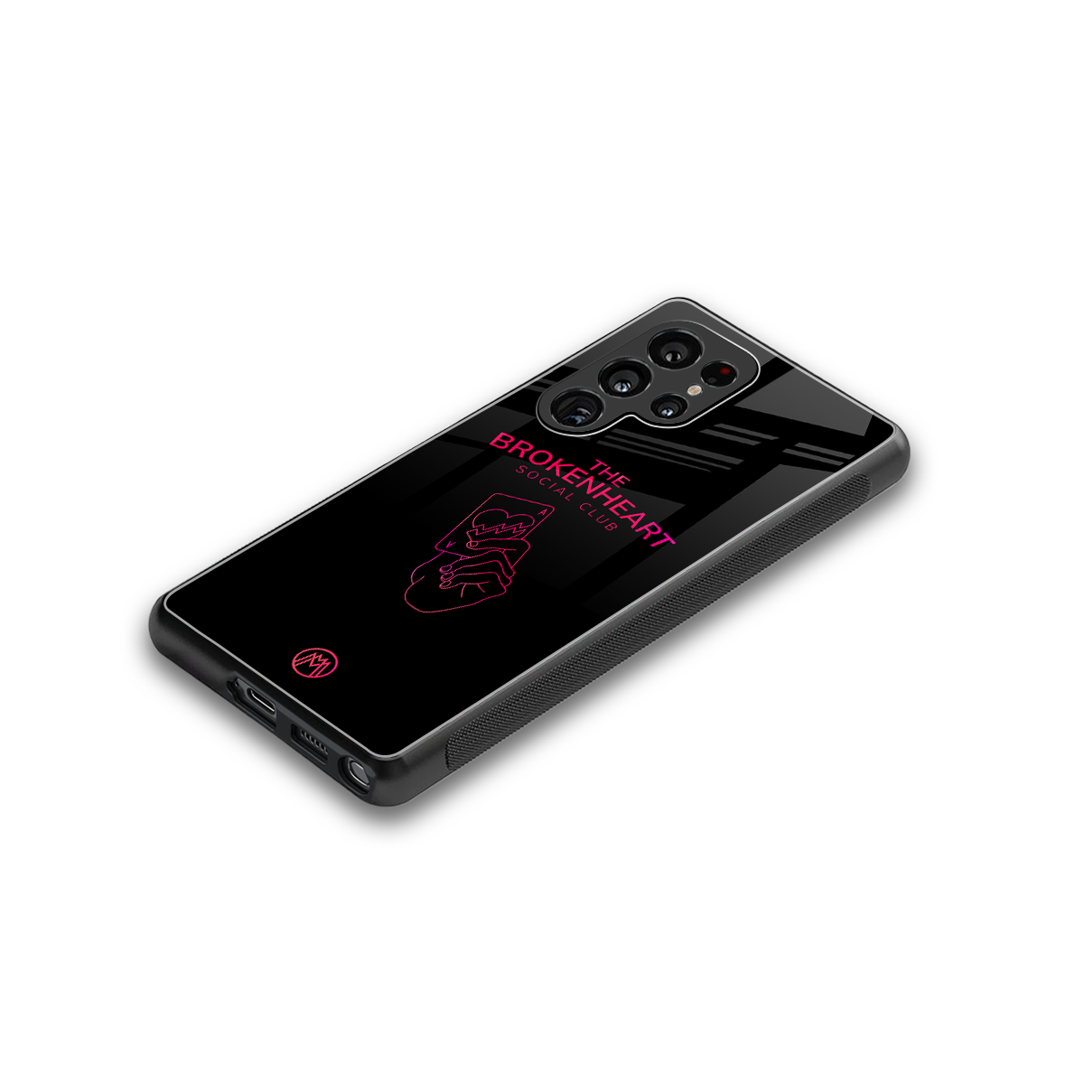 broken heart social club back phone cover | glass case for samsung galaxy s25 ultra