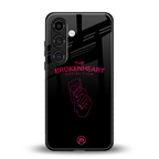 broken heart social club back phone cover | glass case for samsung galaxy s25 plus