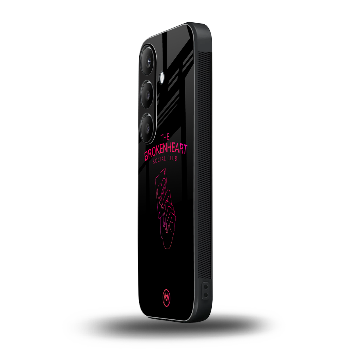 broken heart social club back phone cover | glass case for samsung galaxy s24 fe