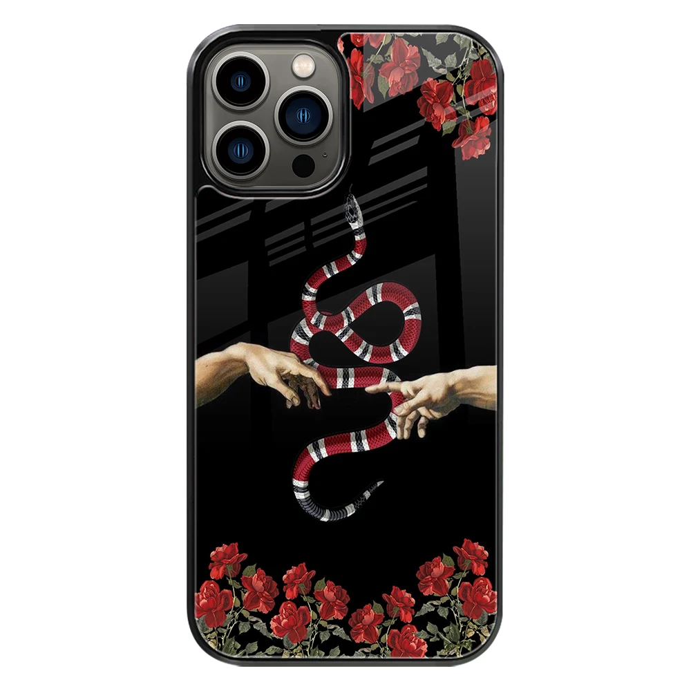 Premium Glass Back Mobile Phone Cover for iPhone, Samsung, OnePlus, Google Pixel, Redmi, Oppo, Vivo & Realme