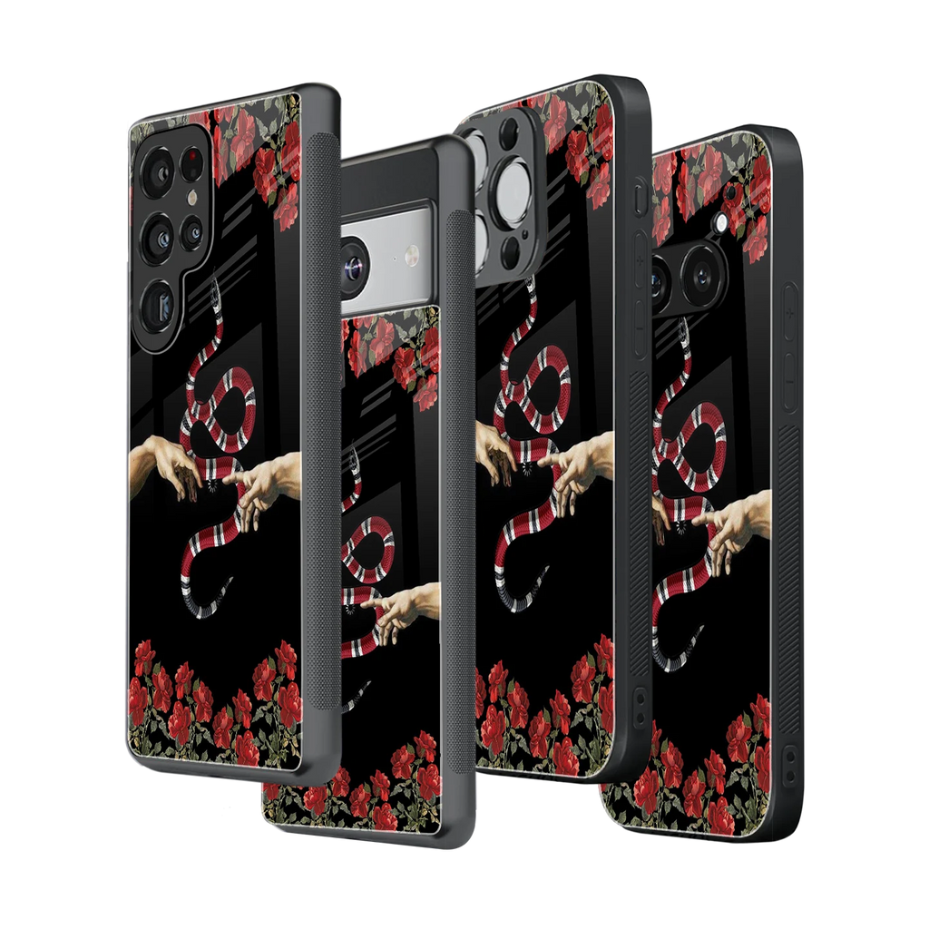 Stylish Glass Back Case for All Smartphones iPhone, Samsung, OnePlus, Pixel, Redmi, Oppo, Vivo, Motorola