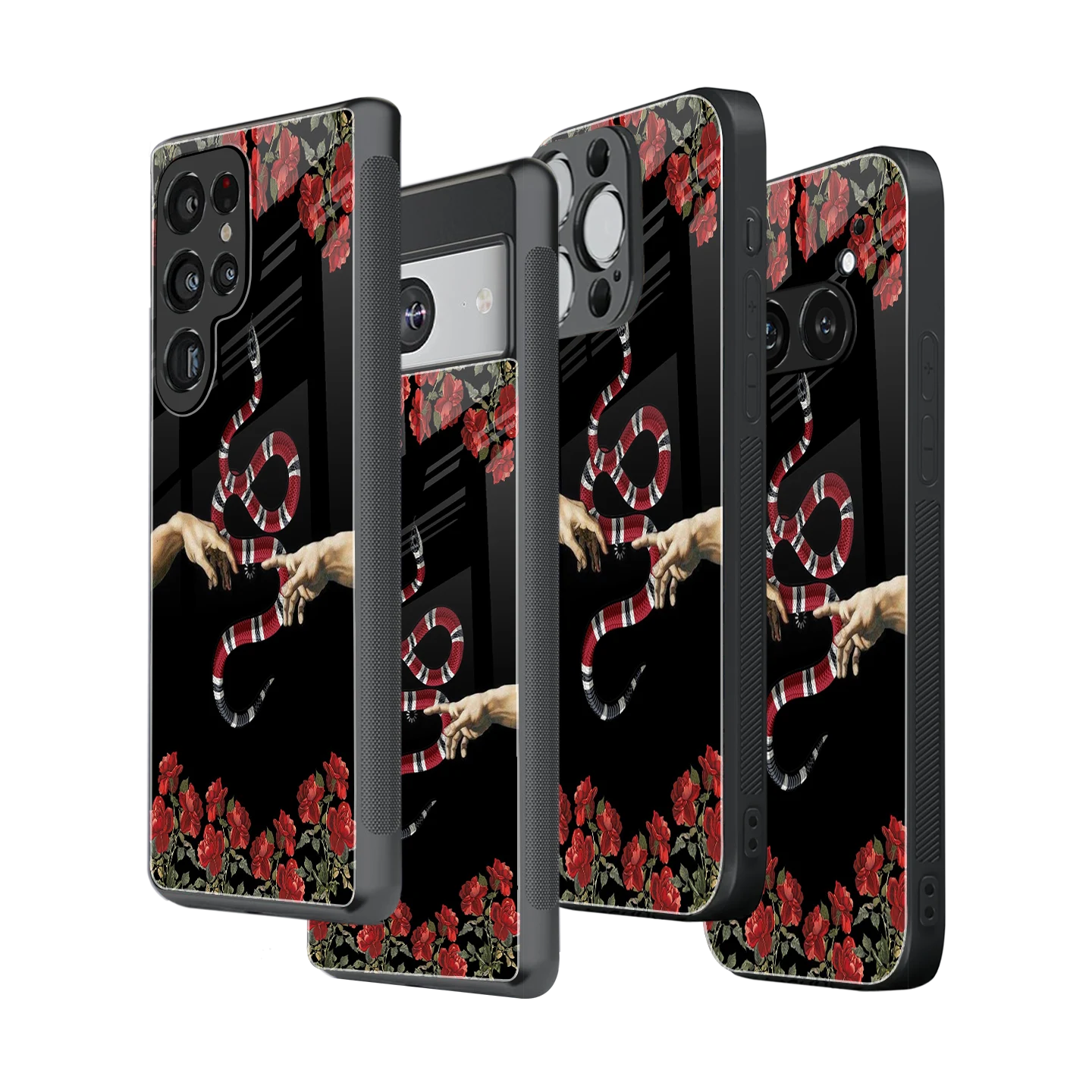 Stylish Glass Back Case for All Smartphones iPhone, Samsung, OnePlus, Pixel, Redmi, Oppo, Vivo, Motorola
