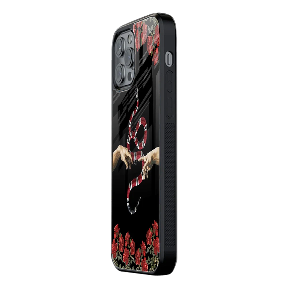 Slim Glass Back Phone Case for Multiple Brands iPhone, Samsung, Redmi, OnePlus, Oppo, Vivo
