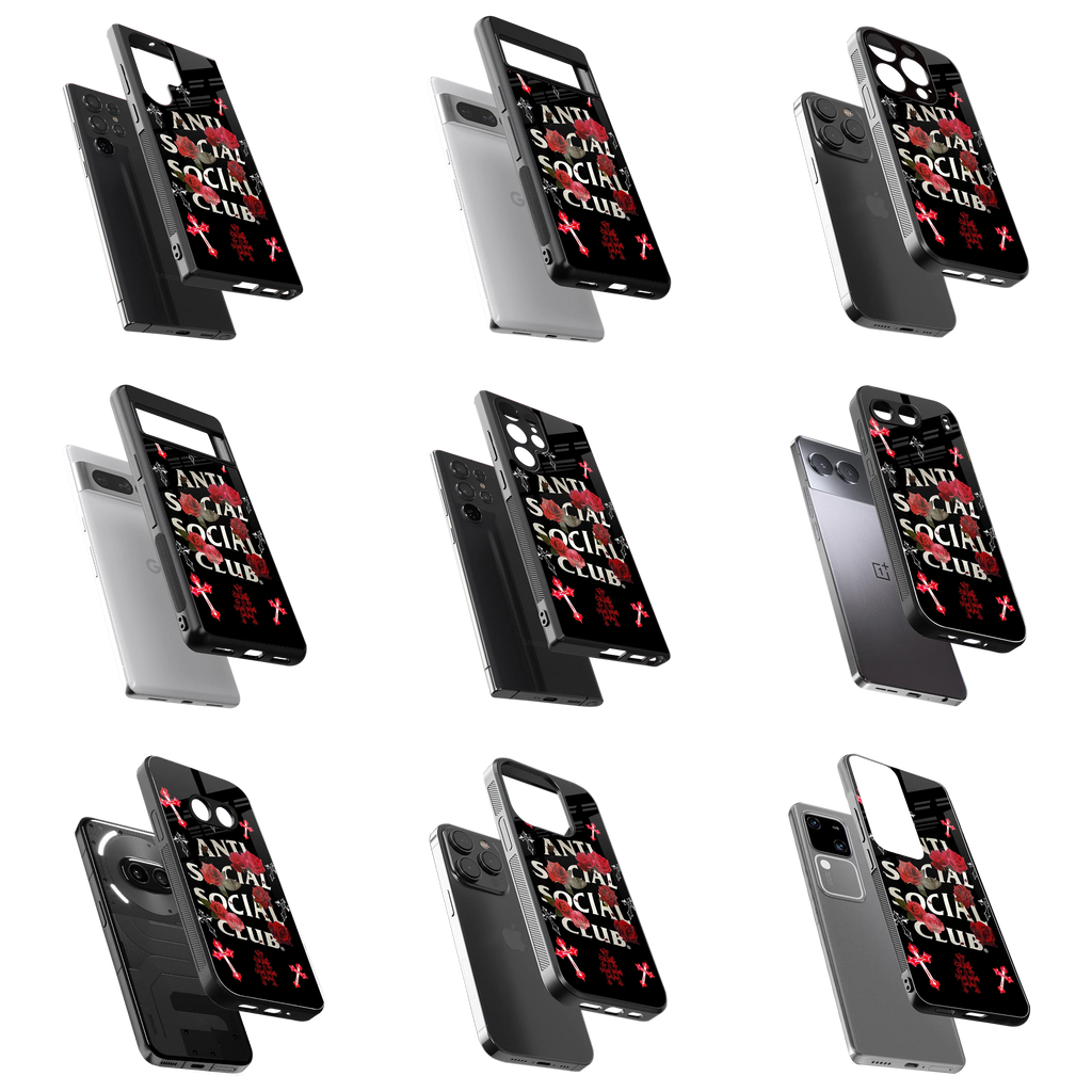 Durable Glass Back Mobile Case for iPhone, Samsung, OnePlus, Google Pixel, Redmi, Vivo, Oppo